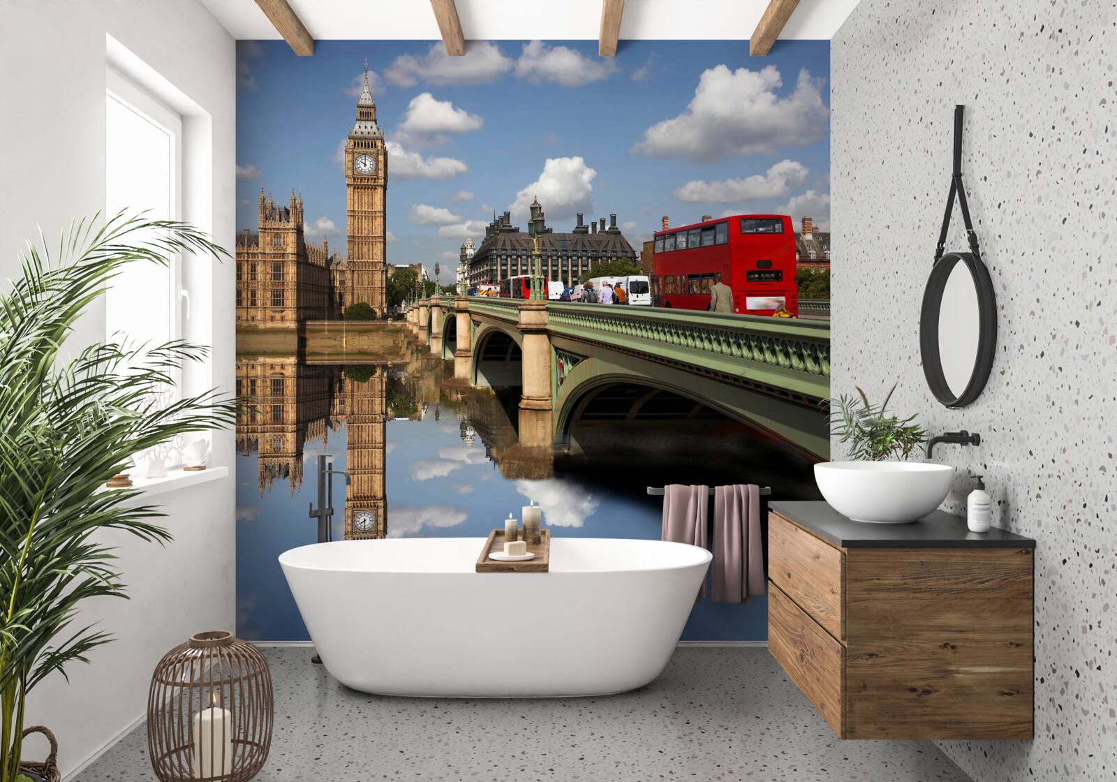 Fotobehang rivieroversteek naar big bena