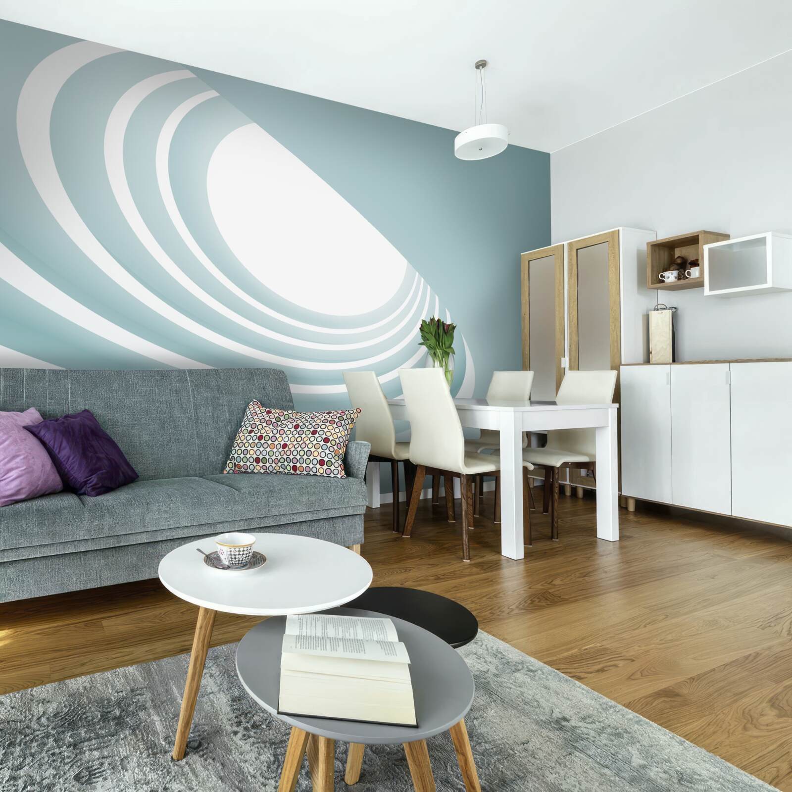 Fotobehang draaikolk van abstractie