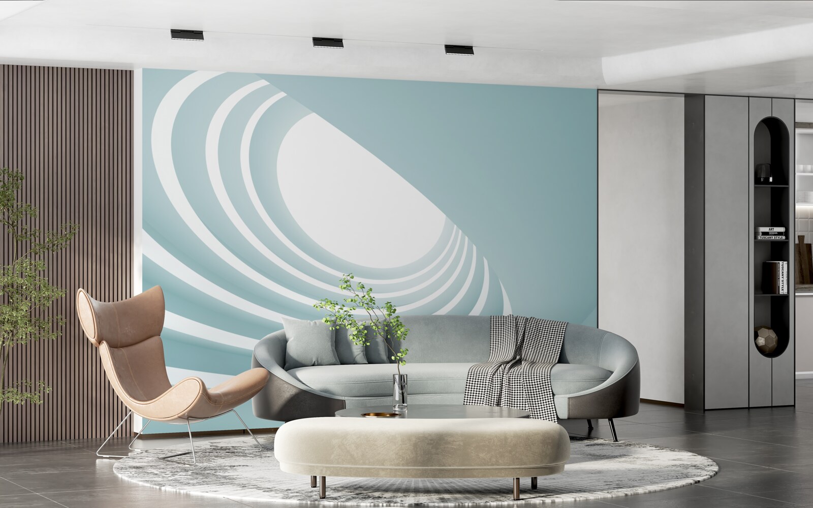 Fotobehang draaikolk van abstractie