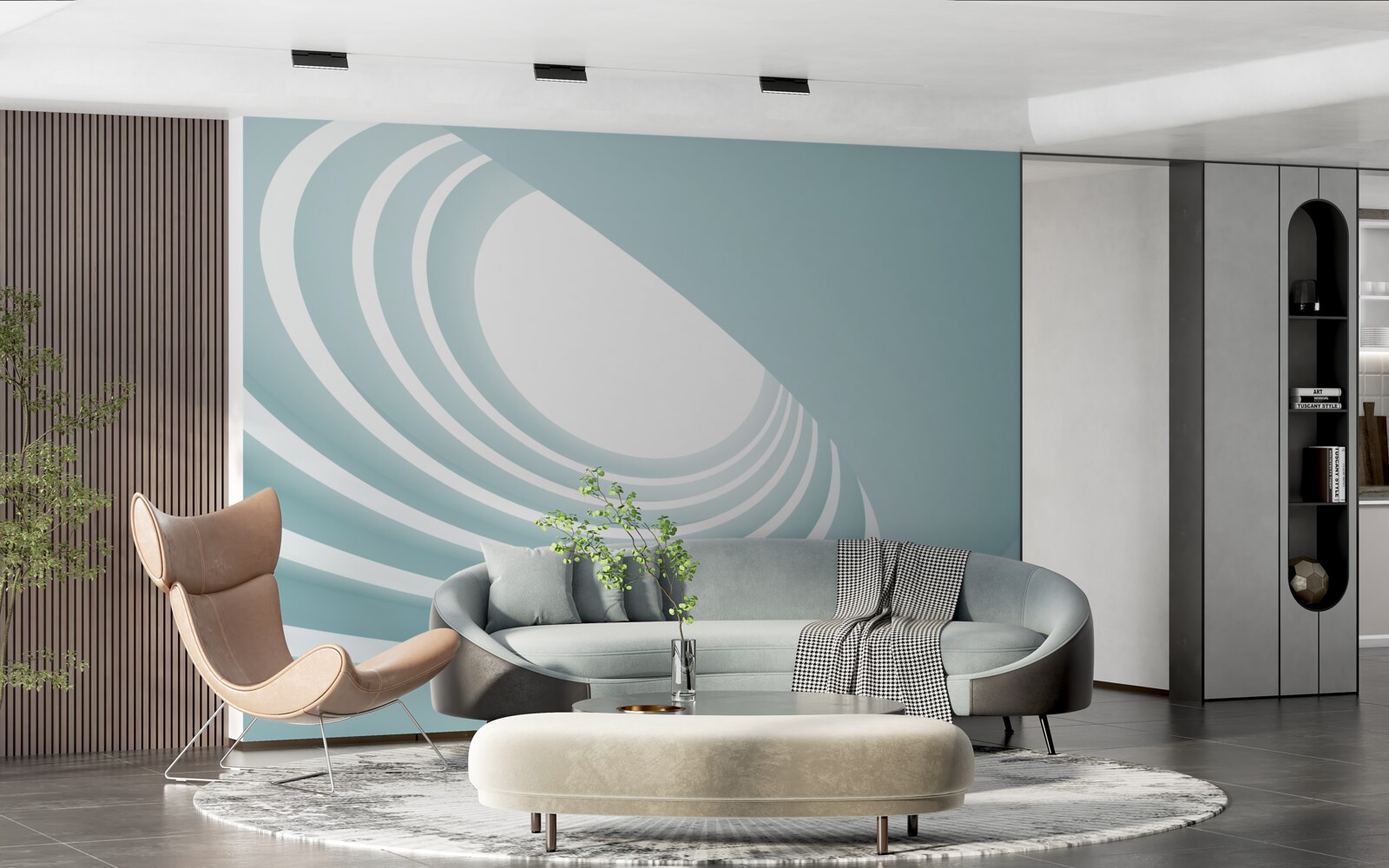 Fotobehang draaikolk van abstractie