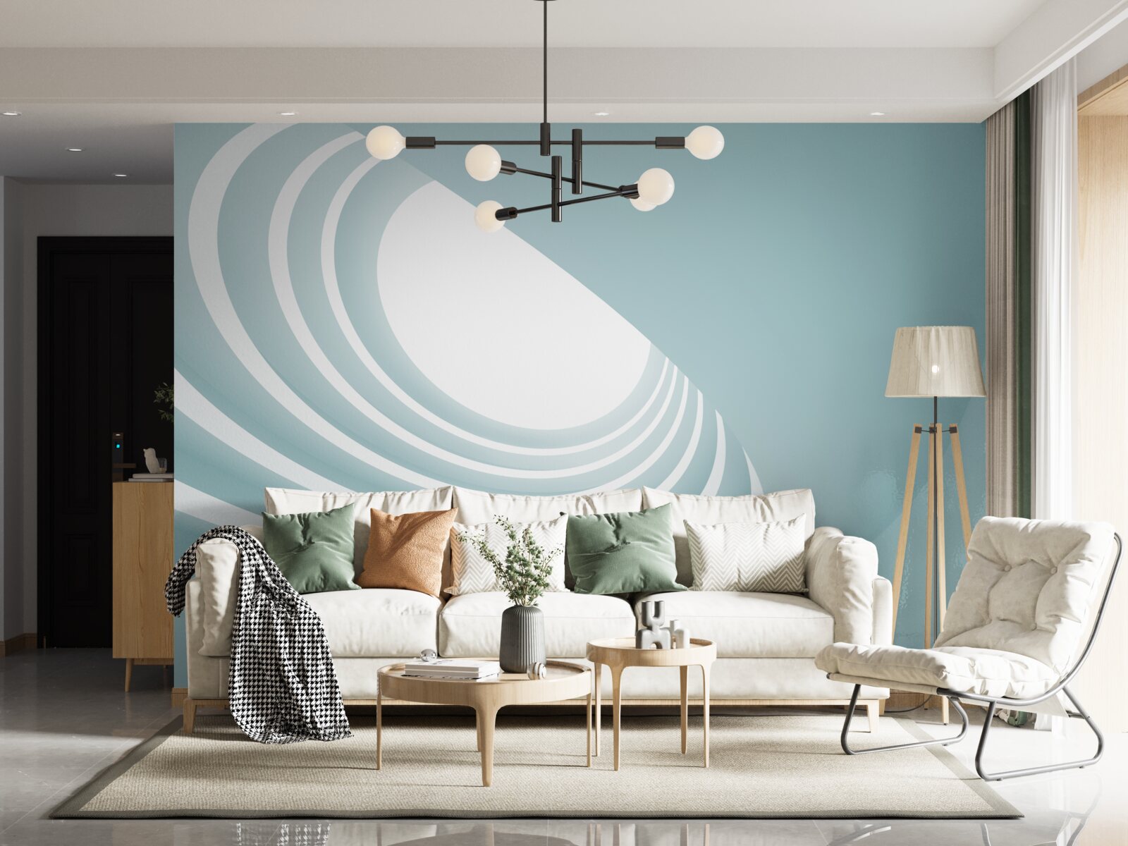 Fotobehang draaikolk van abstractie