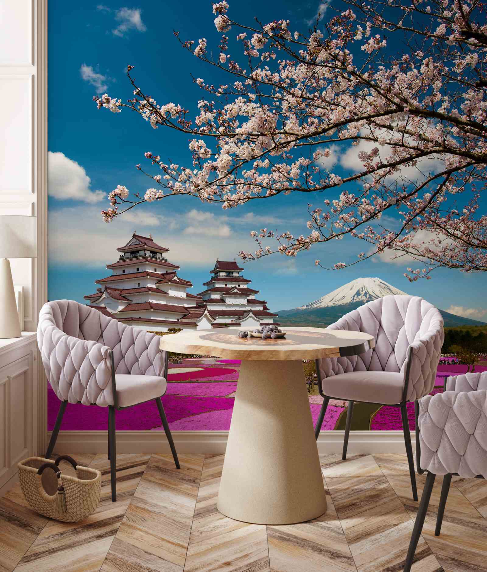 Fotobehang Japanse tuinen in de zon