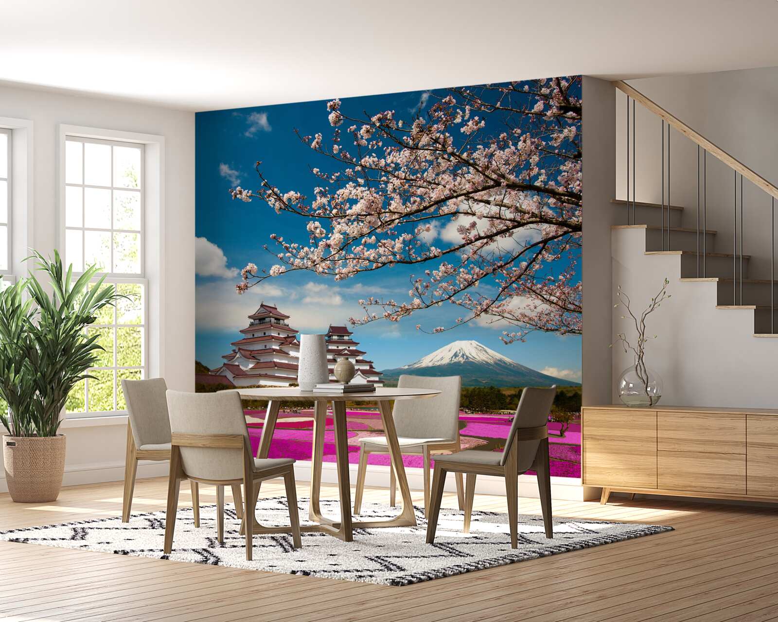 Fotobehang Japanse tuinen in de zon