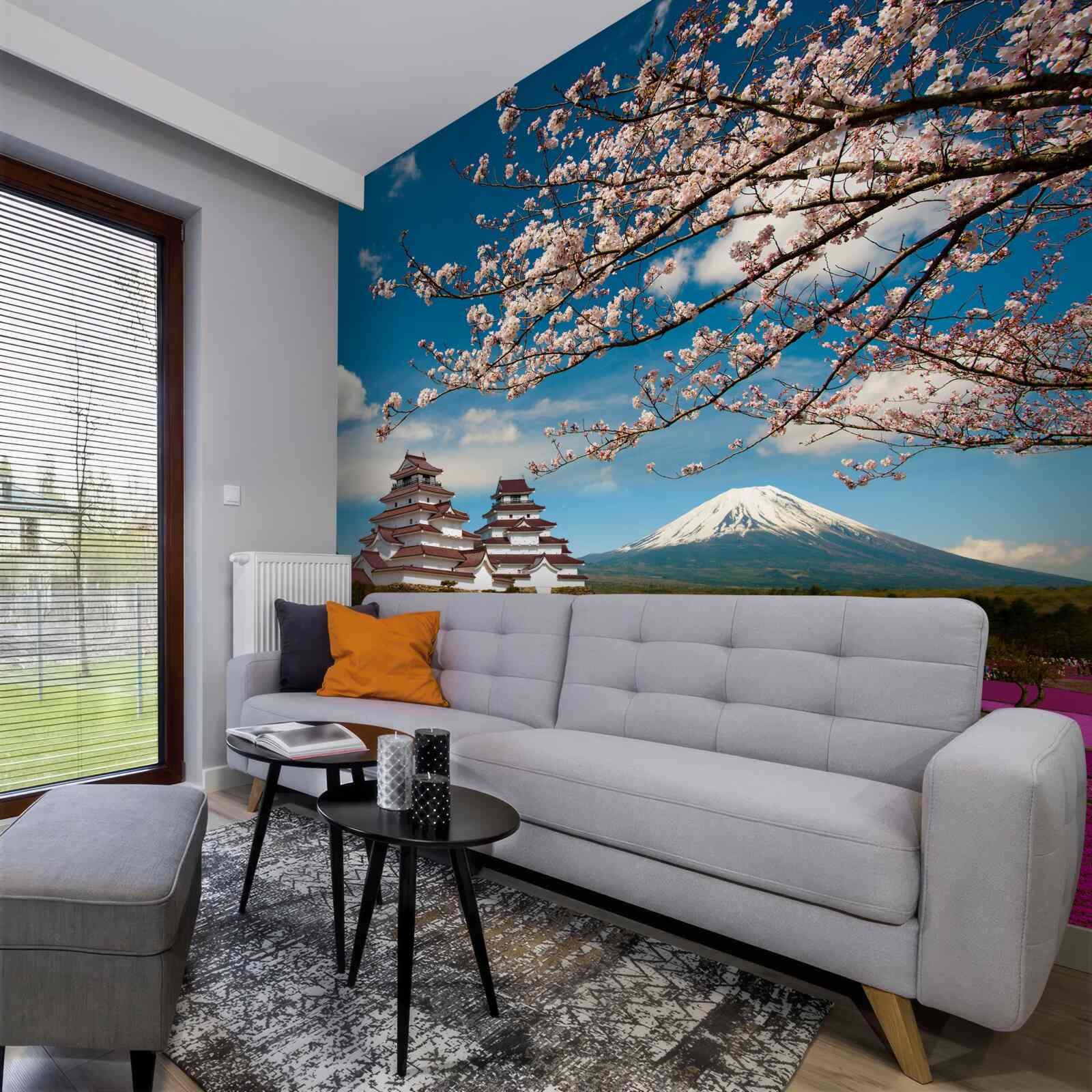 Fotobehang Japanse tuinen in de zon