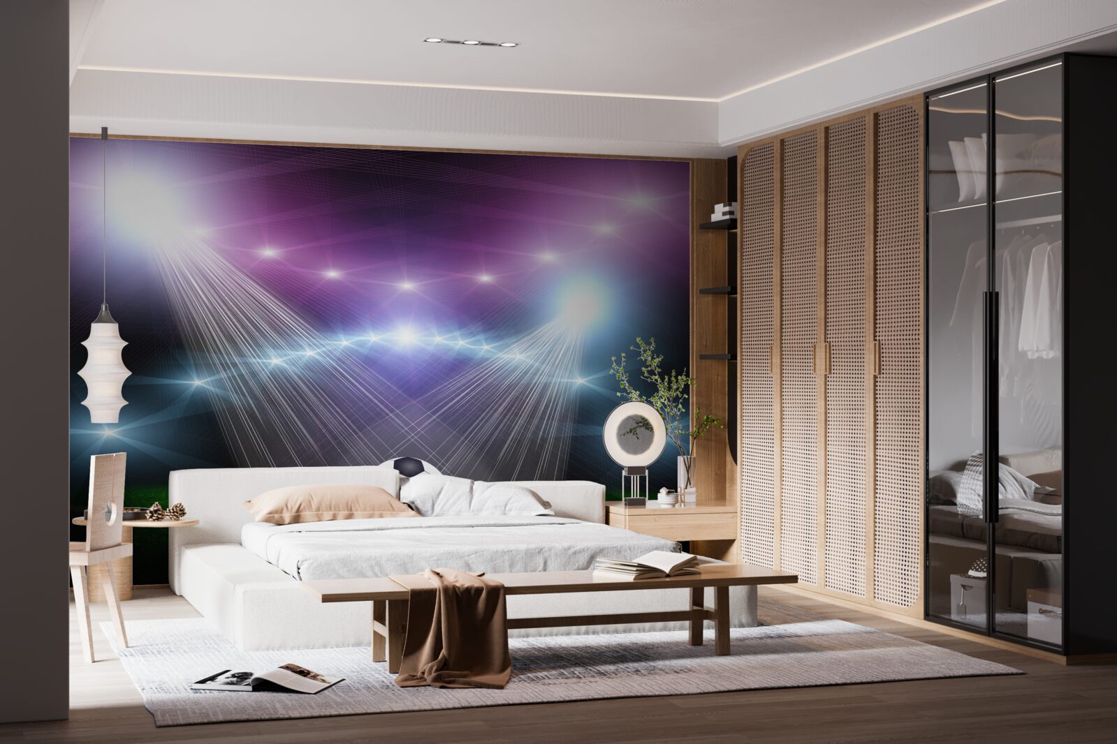 Fotobehang voetbal in de kijker