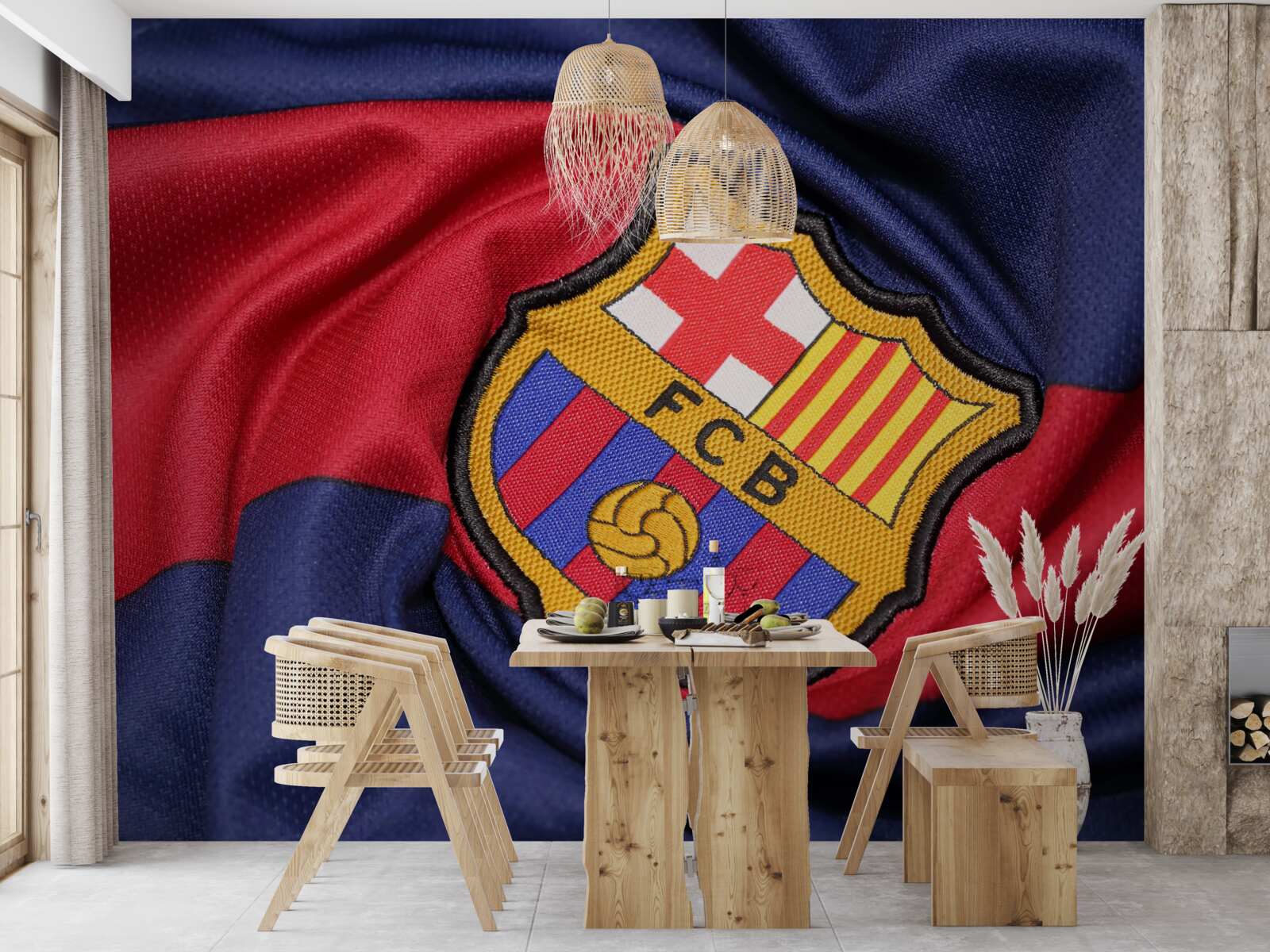 Fotobehang embleem van de voetbalclub van barcelona