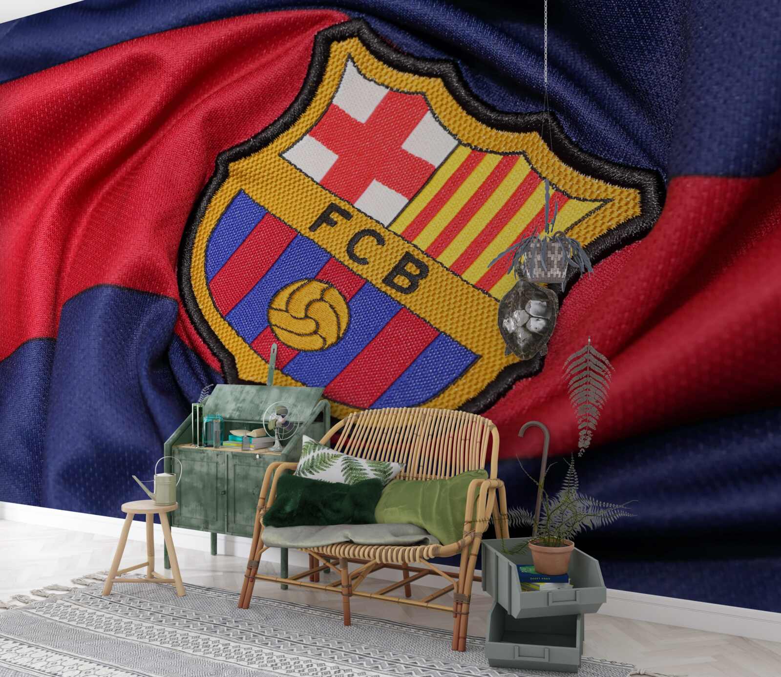 Fotobehang embleem van de voetbalclub van barcelona