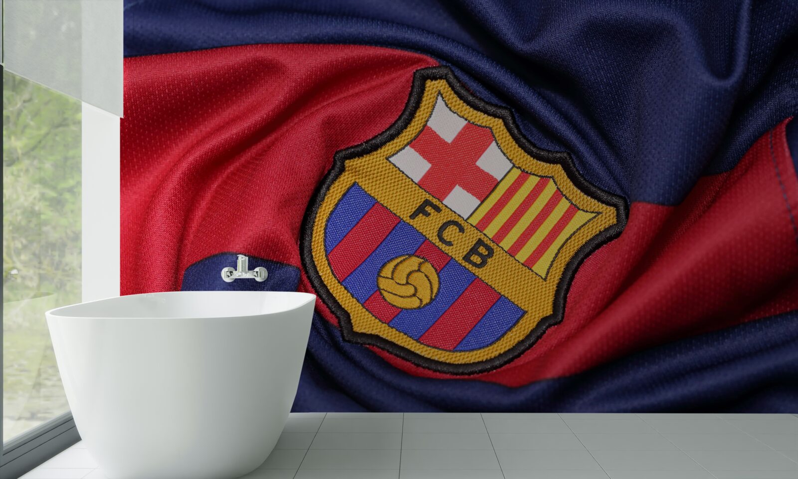 Fotobehang embleem van de voetbalclub van barcelona