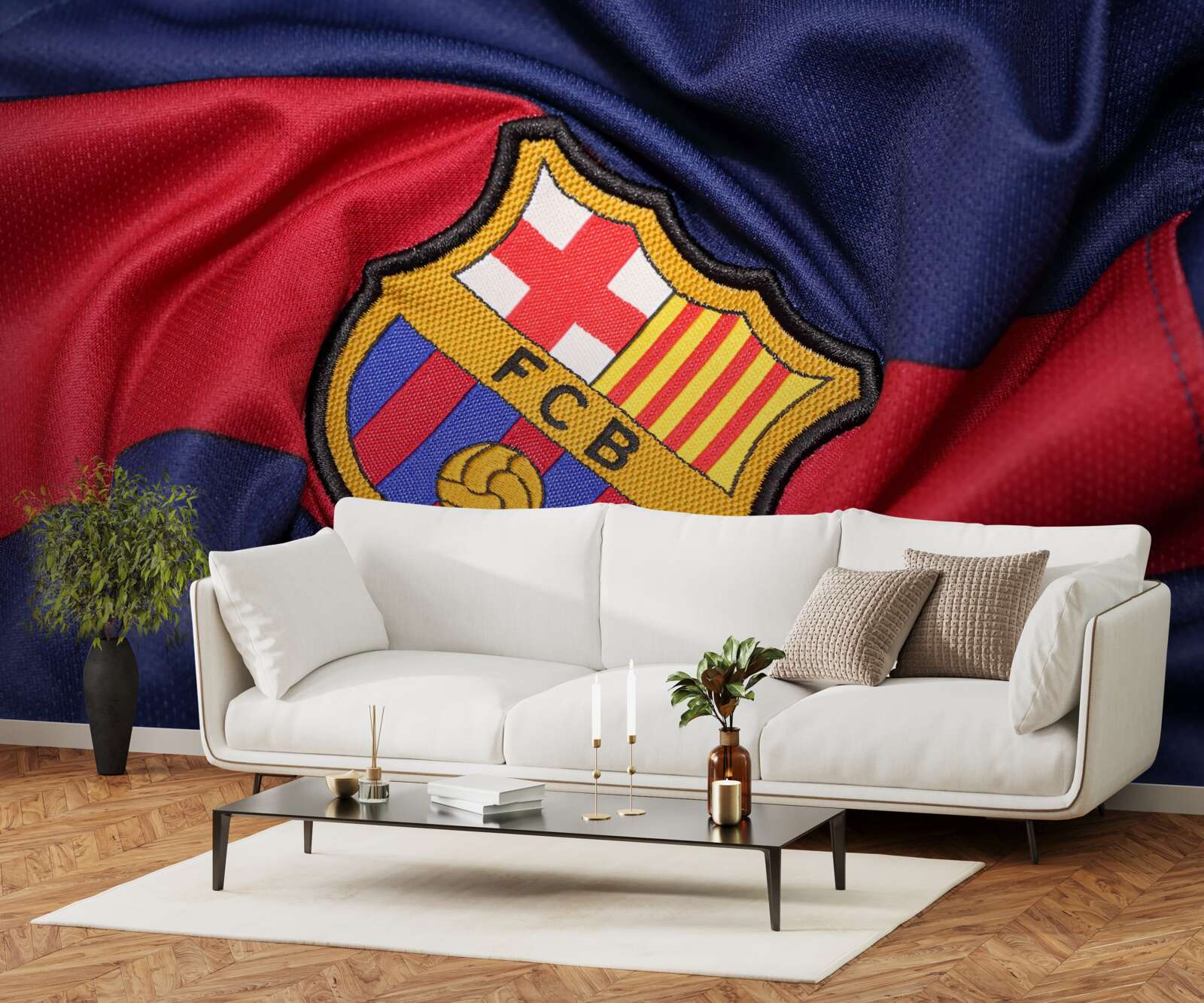 Fotobehang embleem van de voetbalclub van barcelona