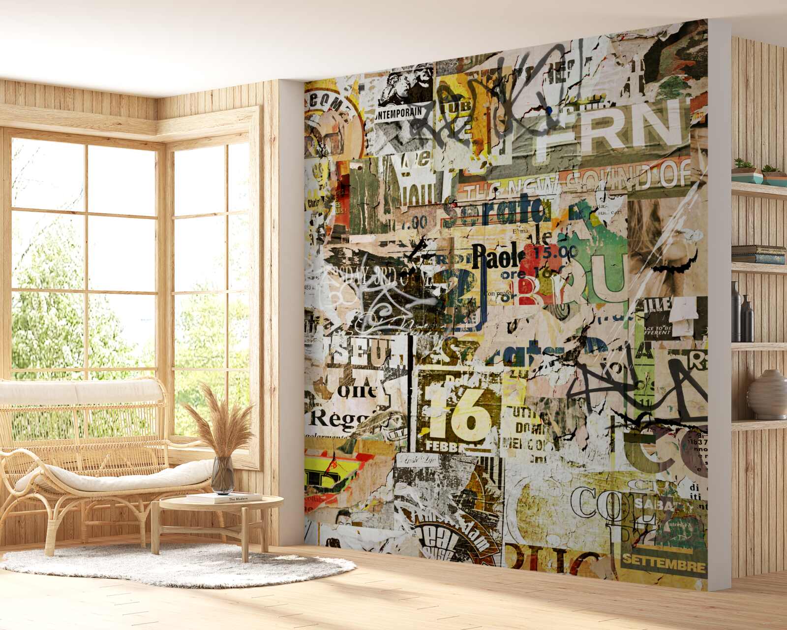 Fotobehang informatie en verkeersborden