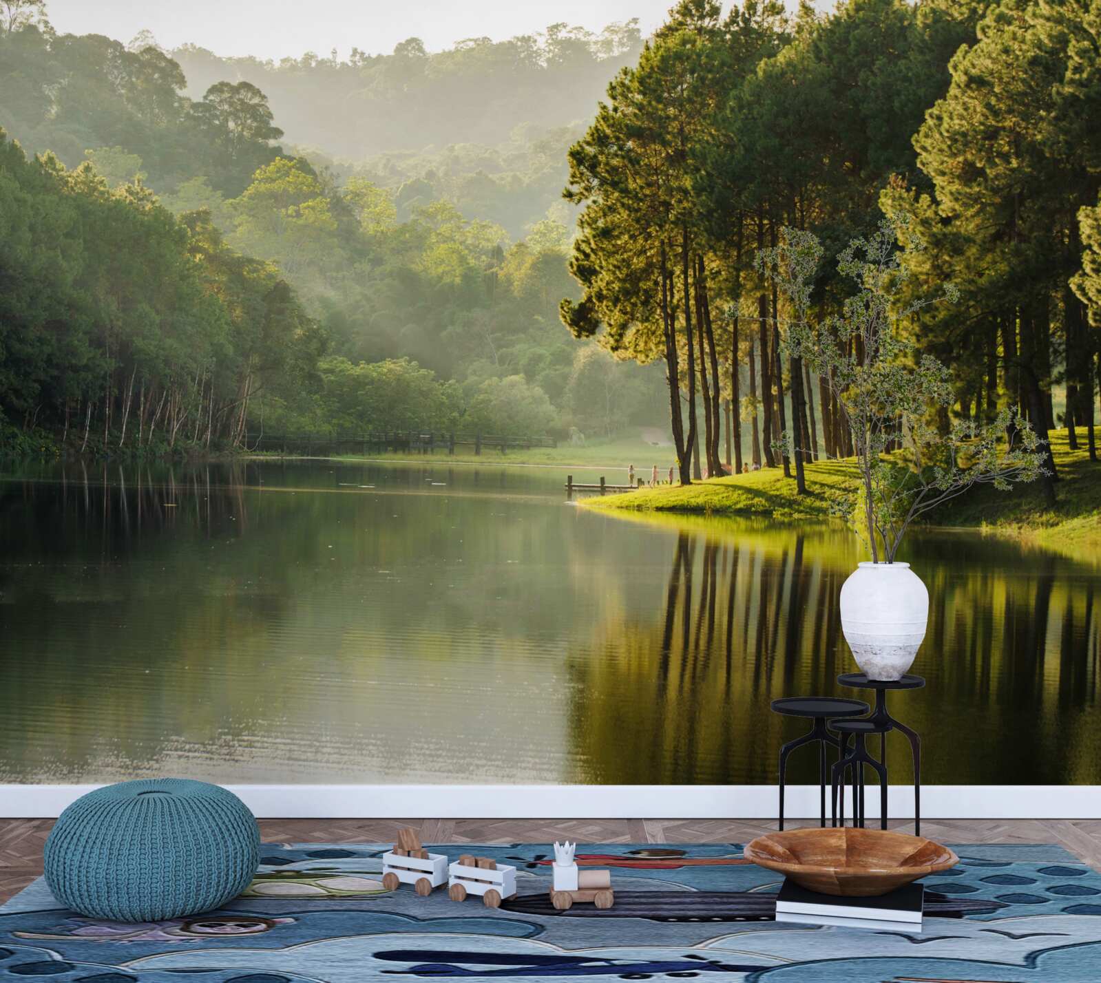 Fotobehang kalme stromen van een bergbeek