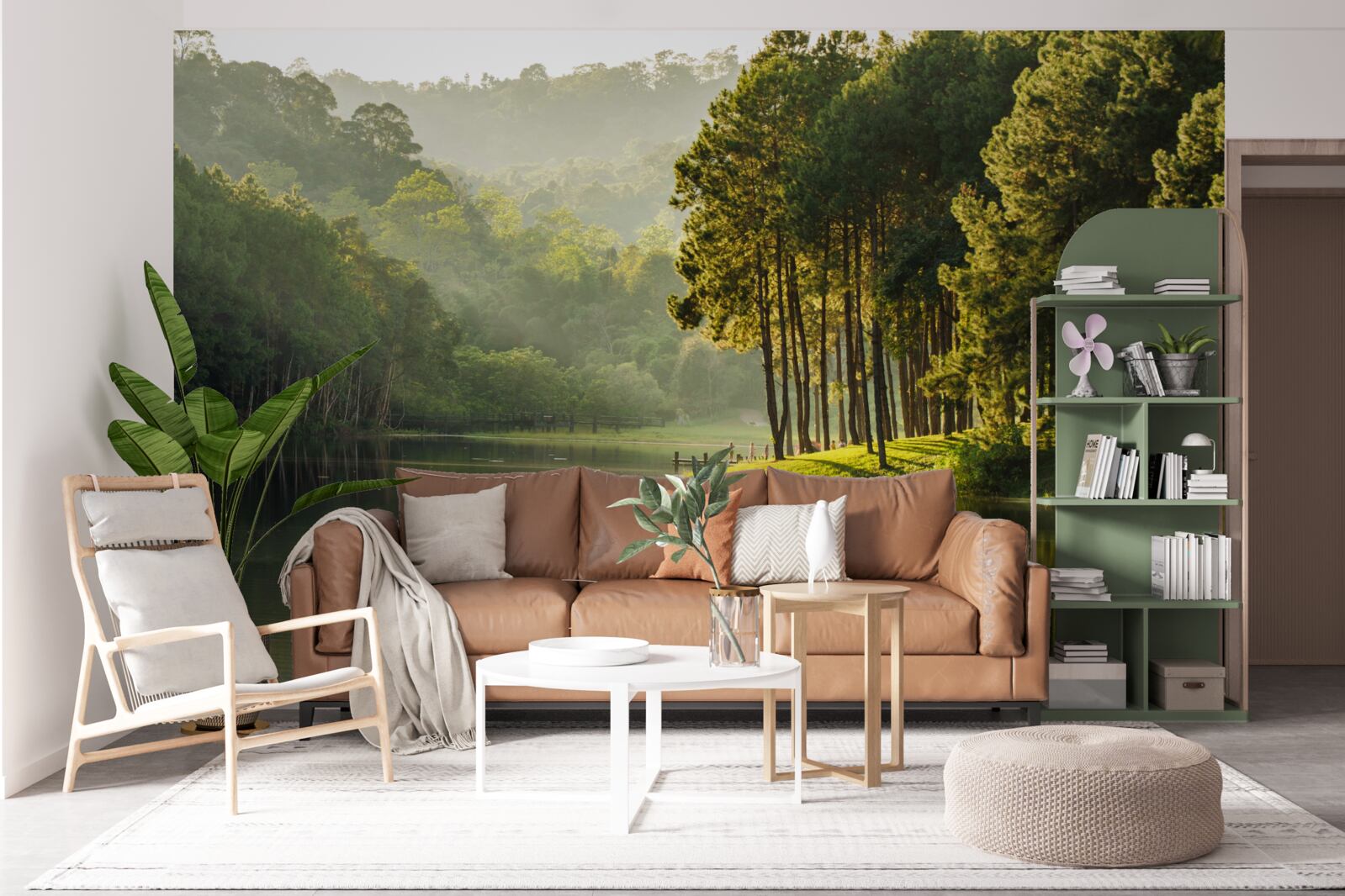 Fotobehang kalme stromen van een bergbeek