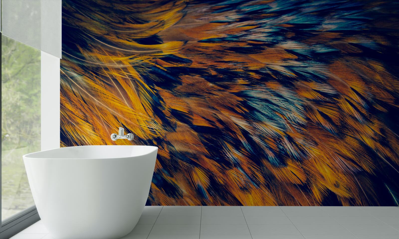 Fotobehang gouden tarwehalmen in de stralen van de ondergaande zon