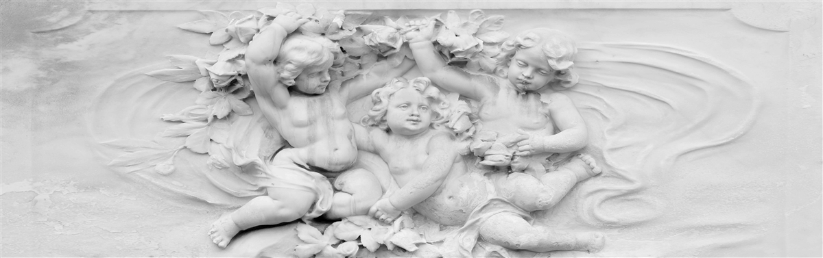 Fotobehang beeld van engelenjongens