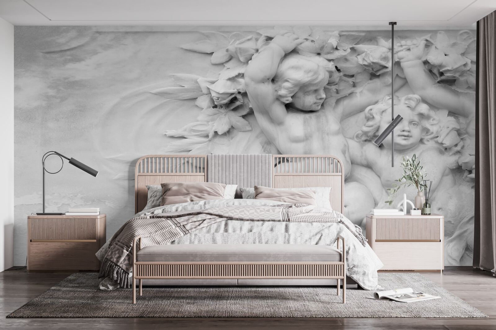 Fotobehang beeld van engelenjongens