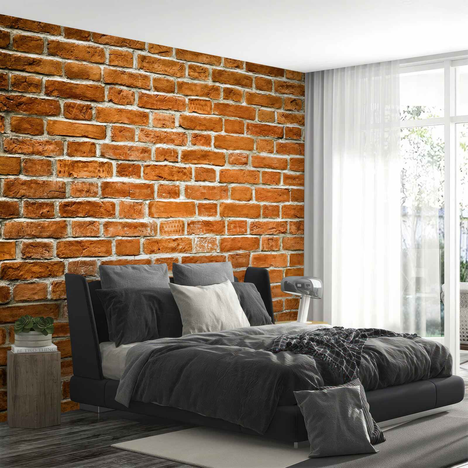 Fotobehang oude bakstenen muur