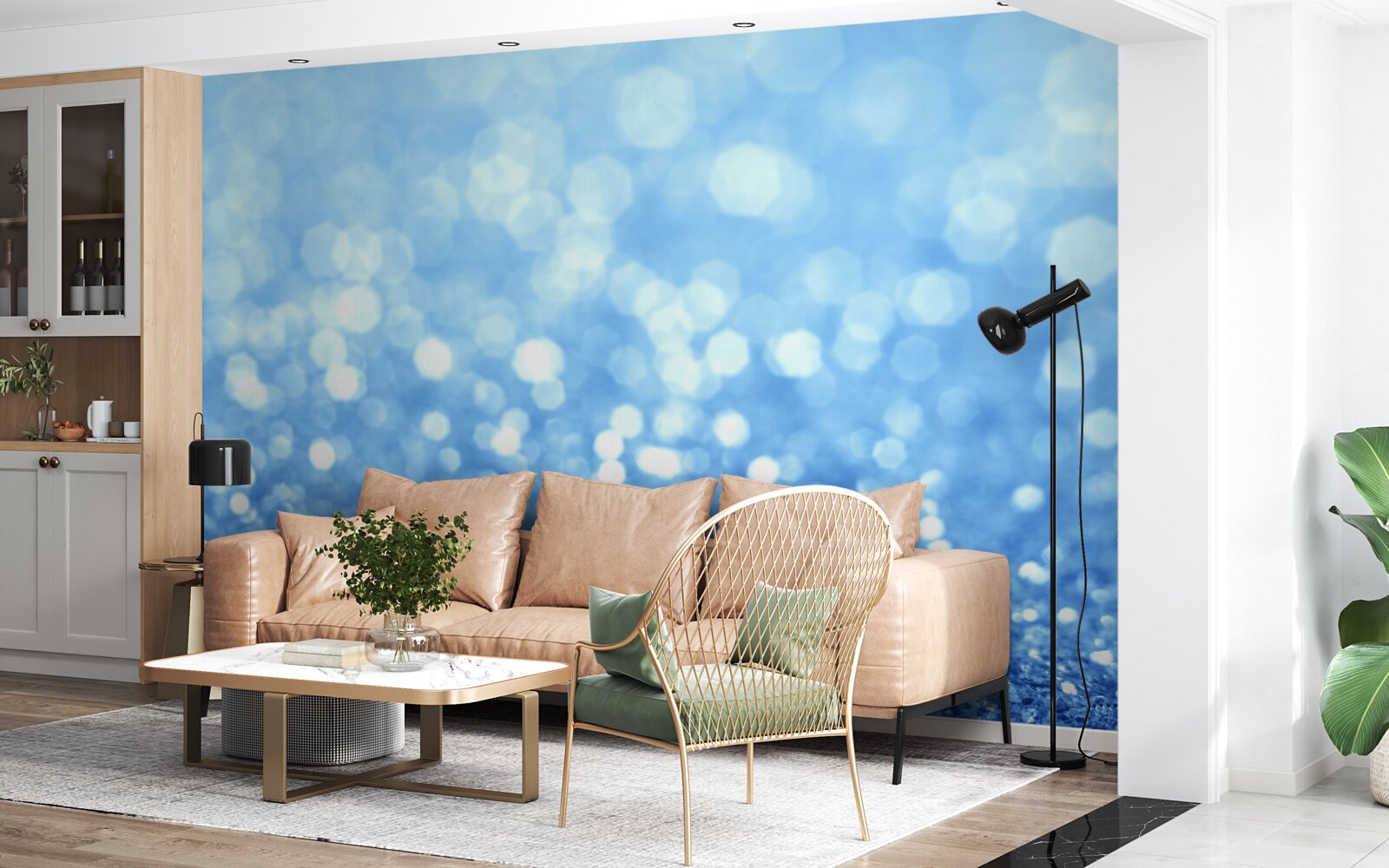 Fotobehang ochtendregen