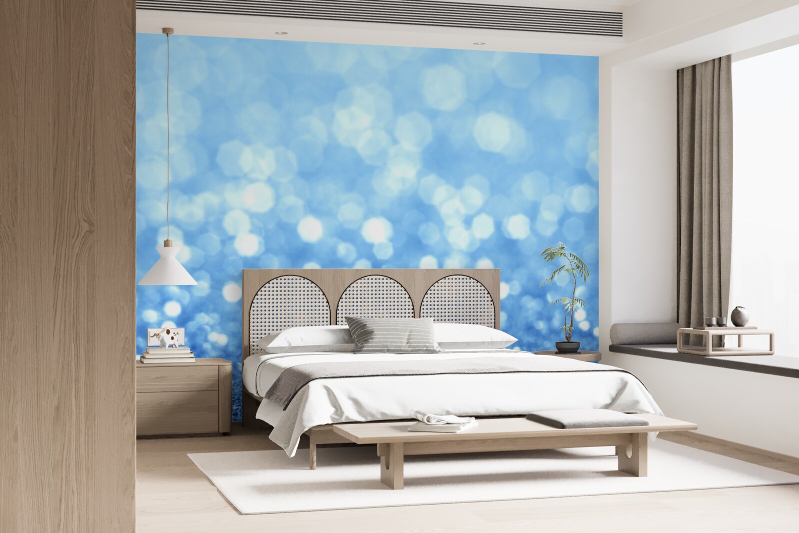 Fotobehang ochtendregen