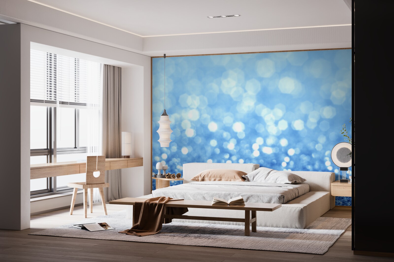 Fotobehang ochtendregen