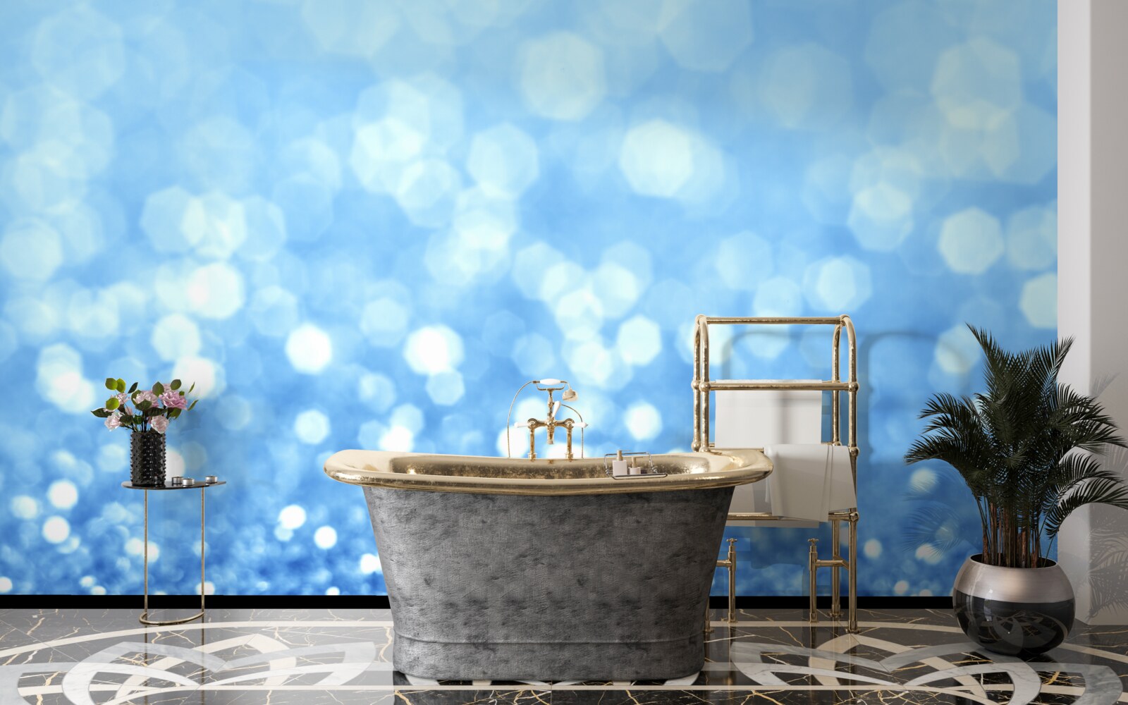 Fotobehang ochtendregen