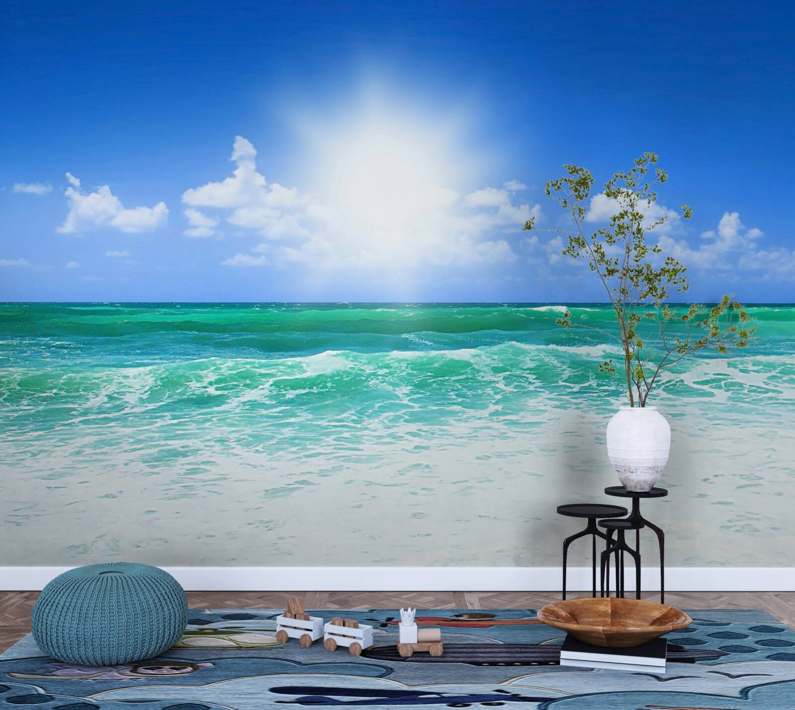 Fotobehang tropisch hoogwater overdag