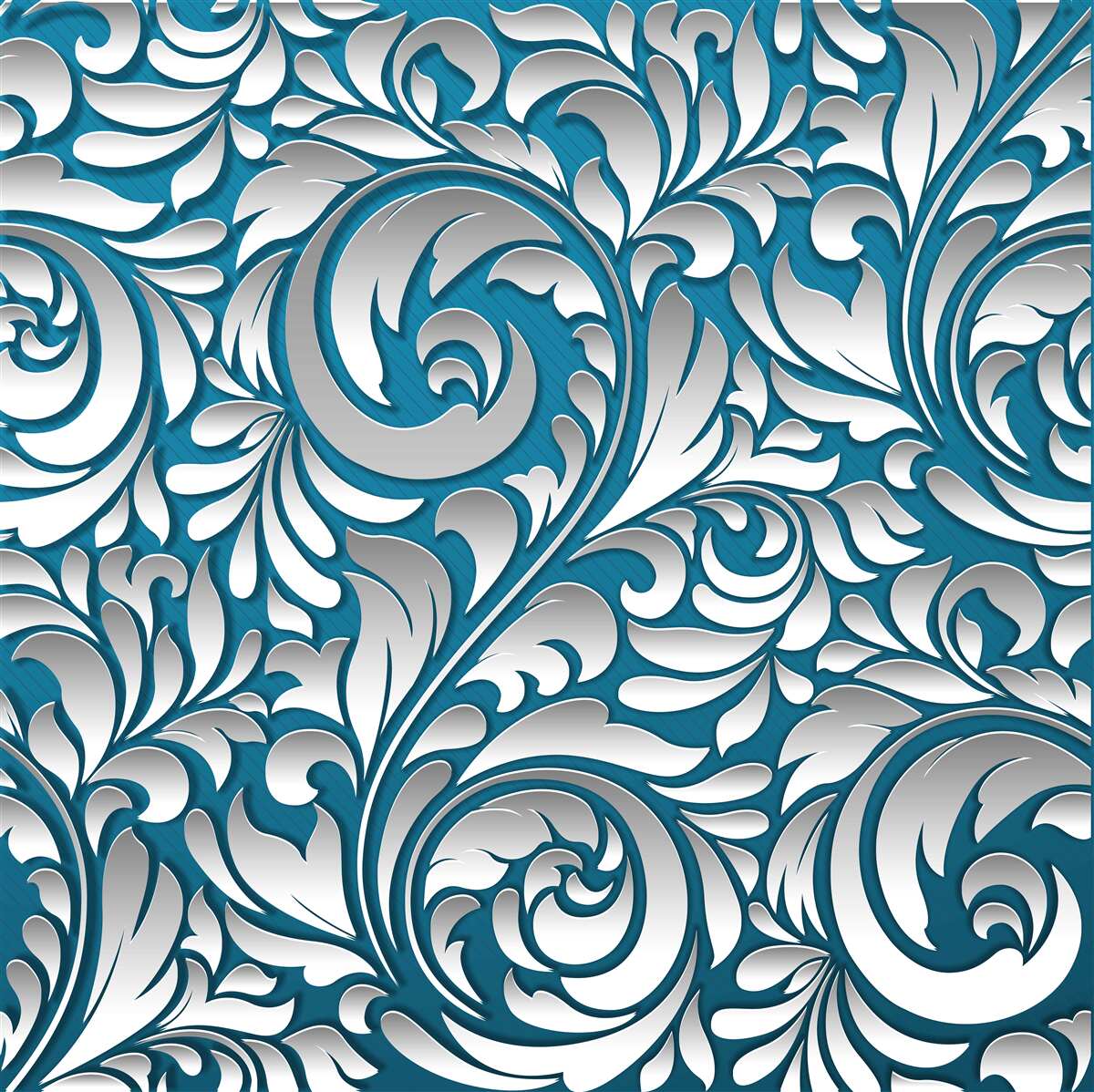 Fotobehang structuur met patroon in witte en blauwe tinten