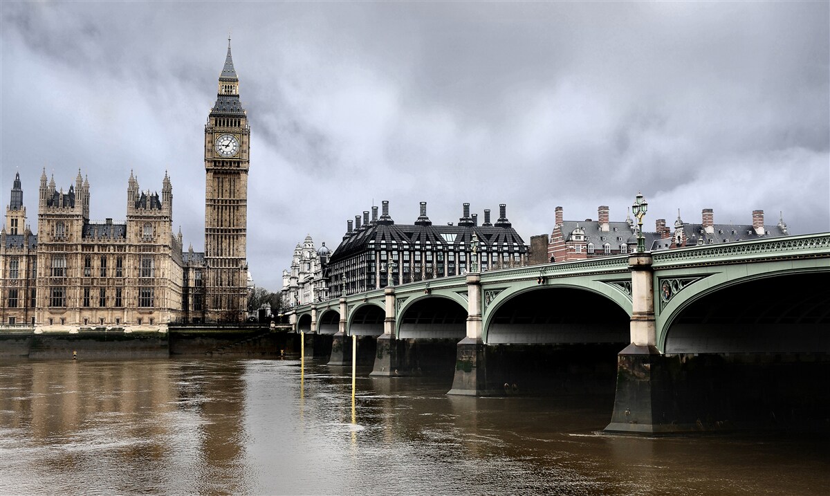Fotobehang londen brug over thames
