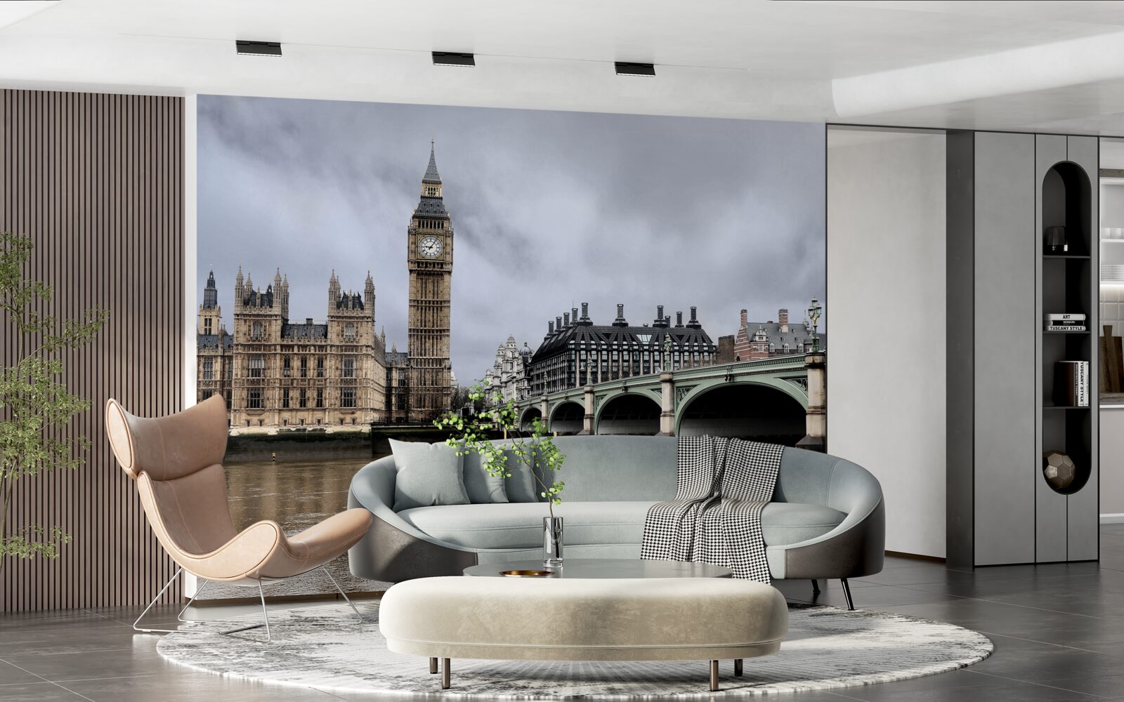 Fotobehang londen brug over thames