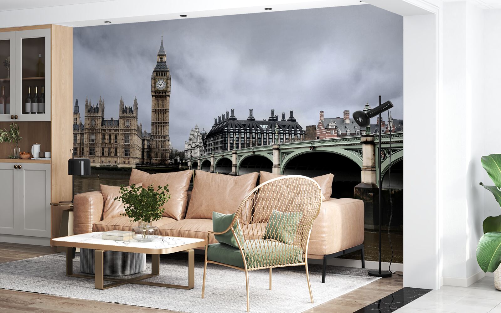 Fotobehang londen brug over thames