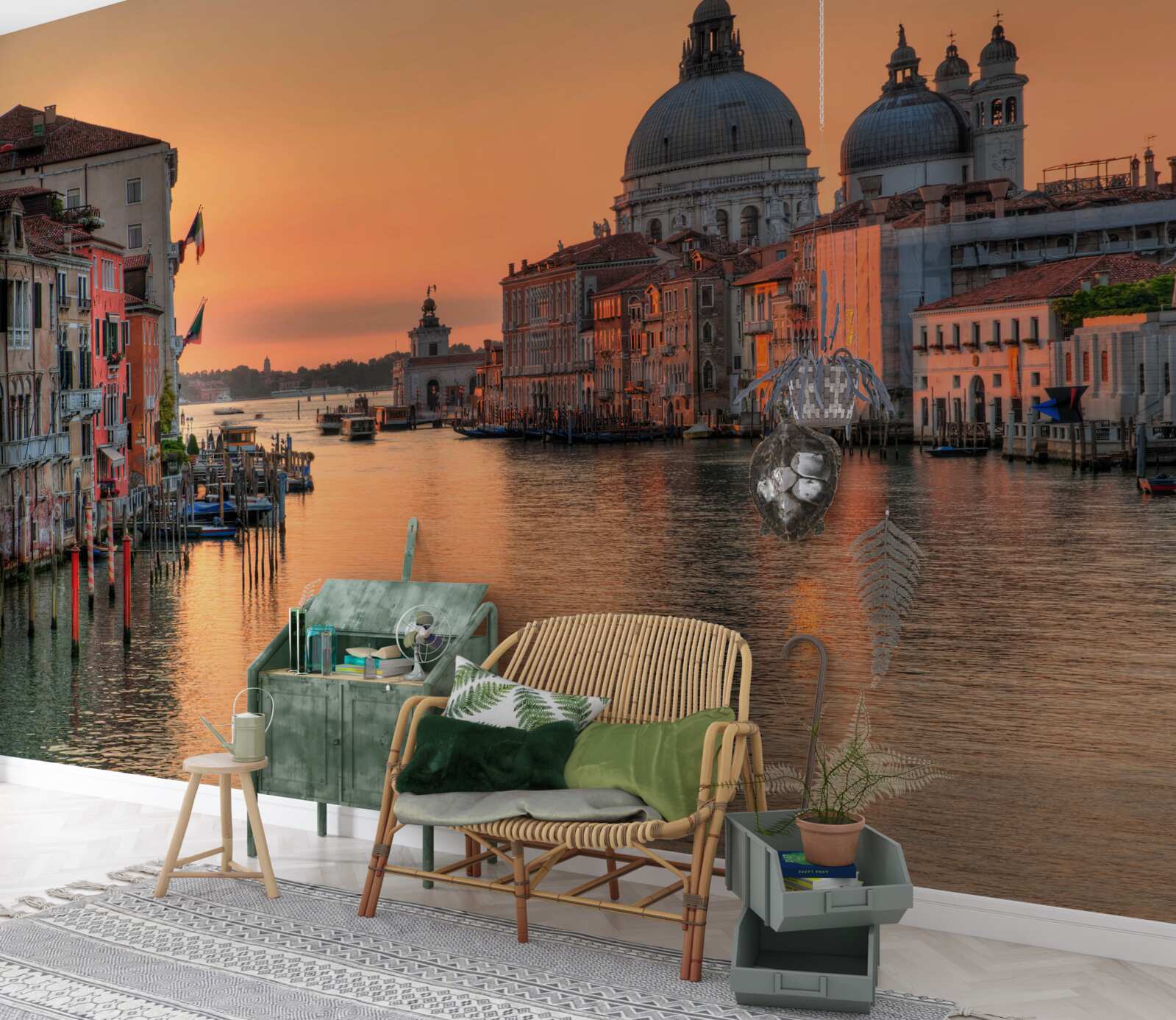 Fotobehang Venetië bij zonsondergang