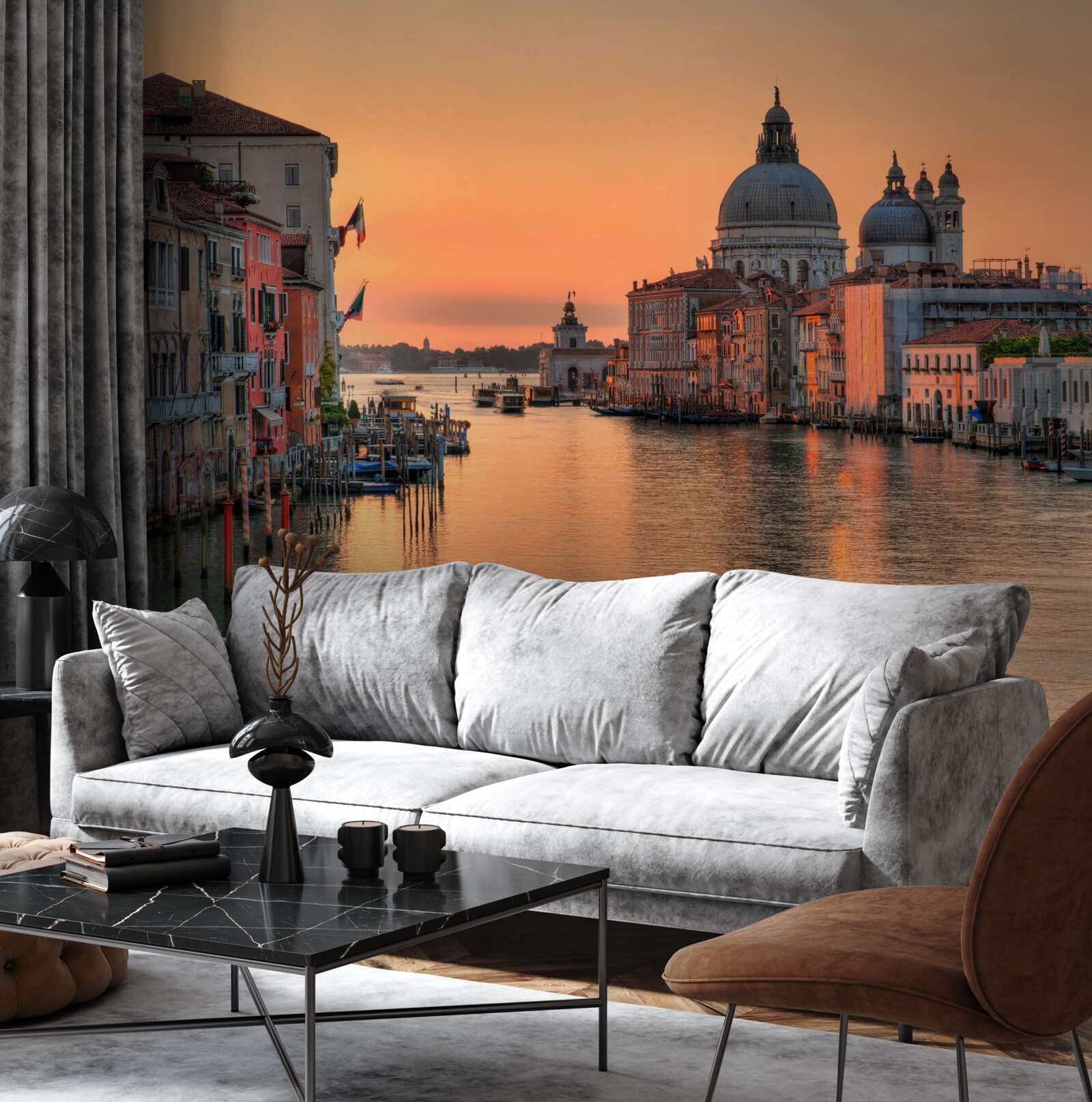 Fotobehang Venetië bij zonsondergang