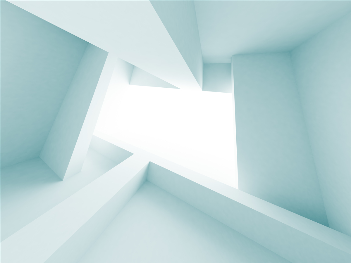 Fotobehang geometrische vormen in de abstracte verte