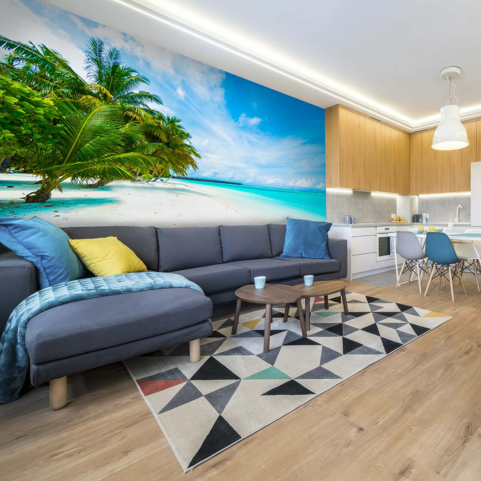 Fotobehang zandstranden en turquoise oceaanwater