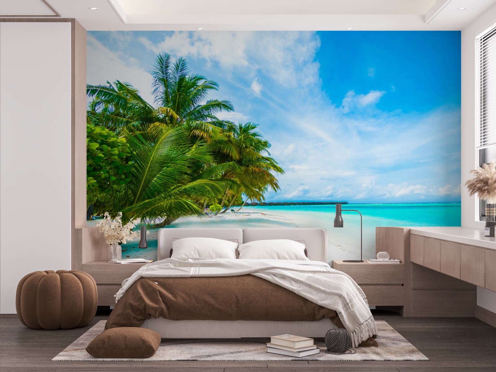 Fotobehang zandstranden en turquoise oceaanwater