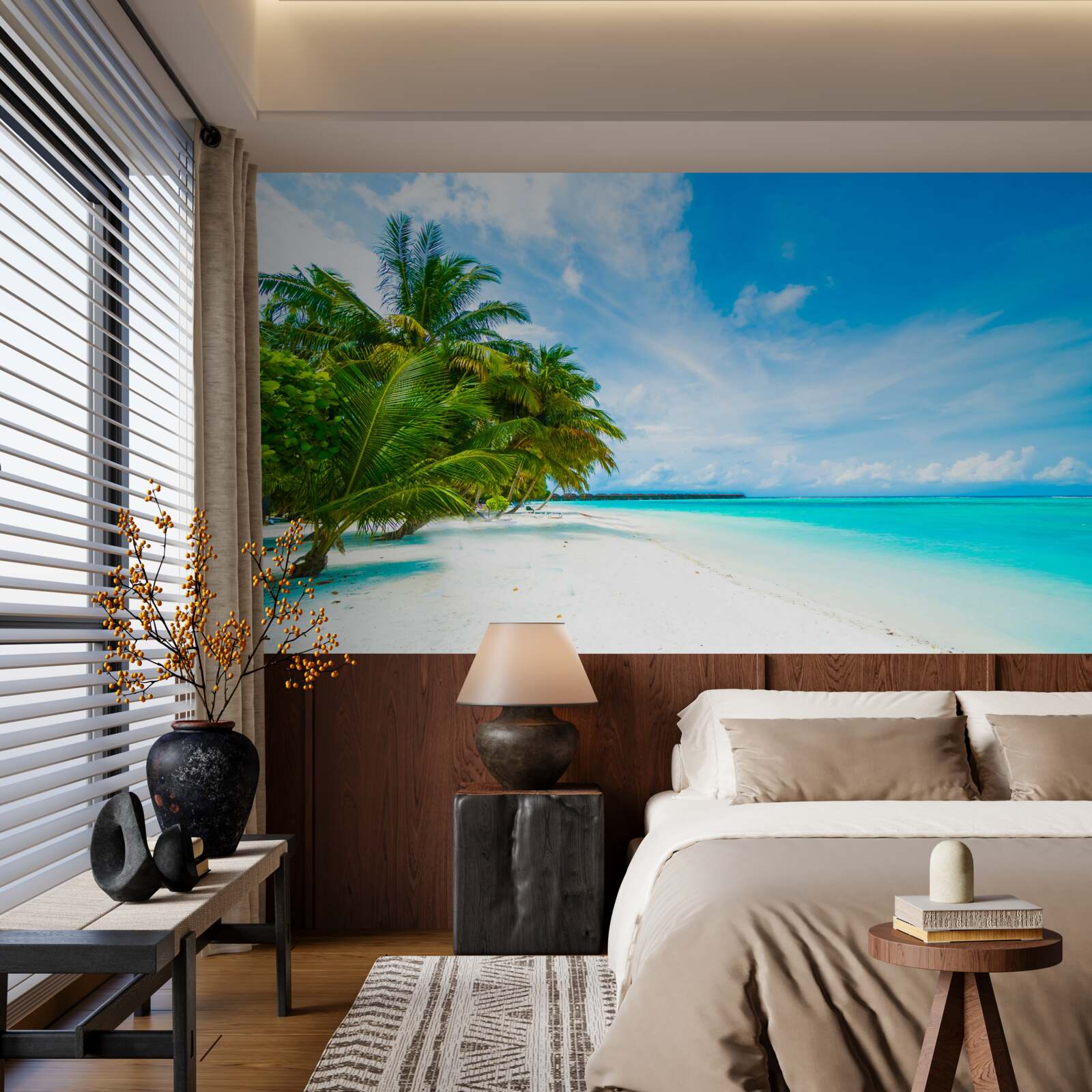 Fotobehang zandstranden en turquoise oceaanwater