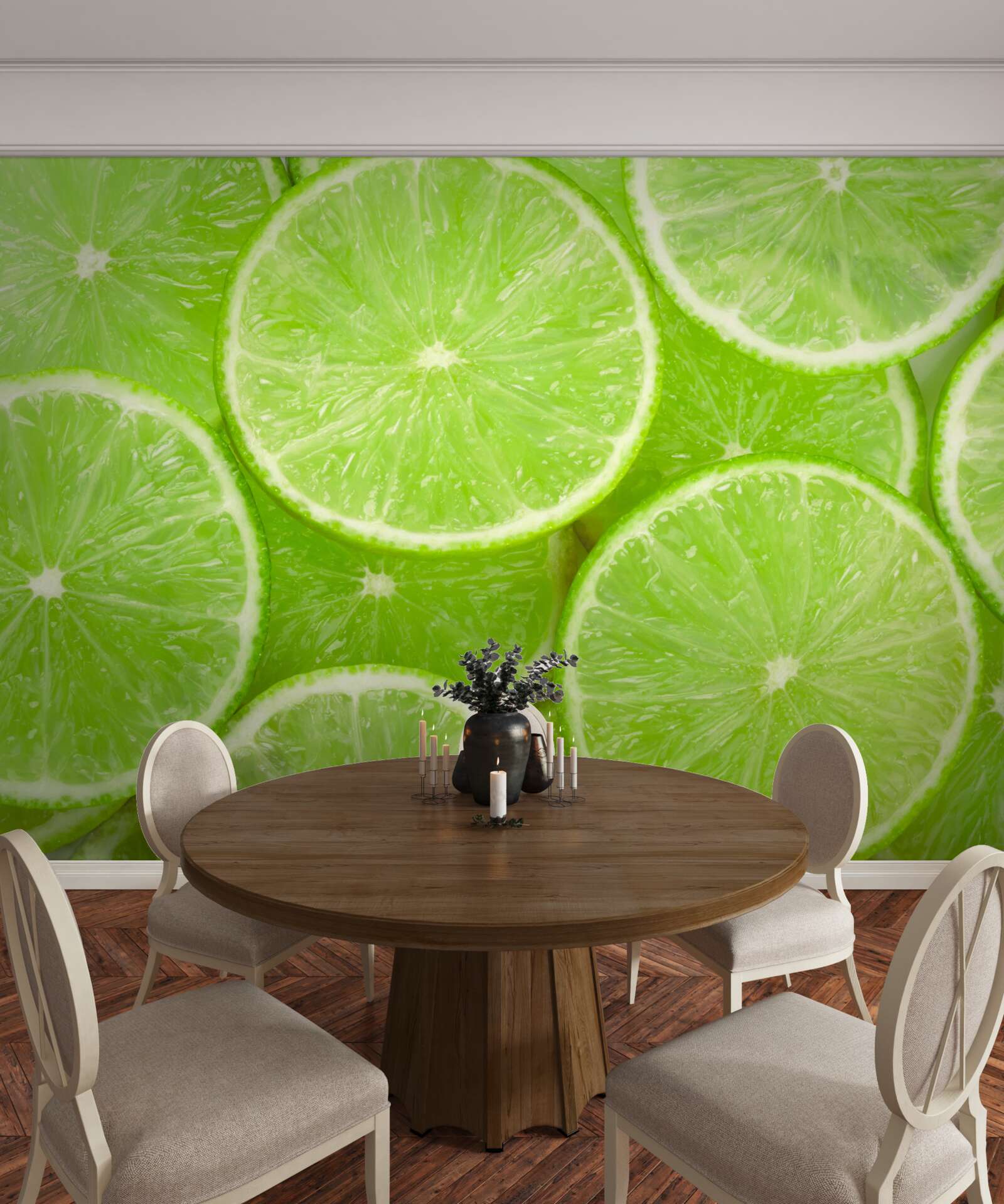 Fotobehang rijpe stukjes limoen