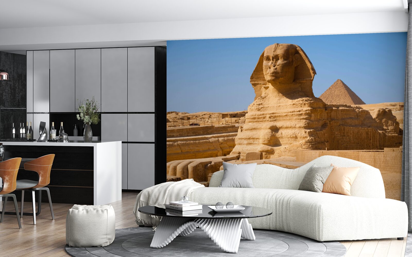 Fotobehang oude egyptische sfinx