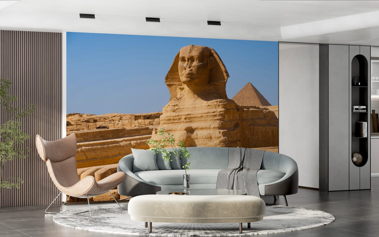 Fotobehang oude egyptische sfinx