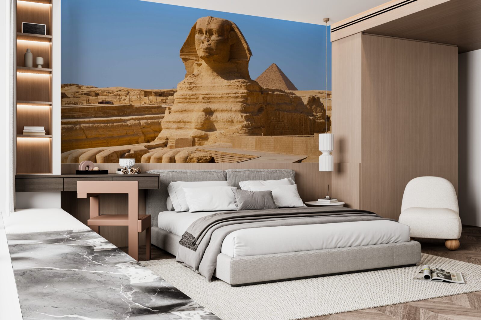 Fotobehang oude egyptische sfinx