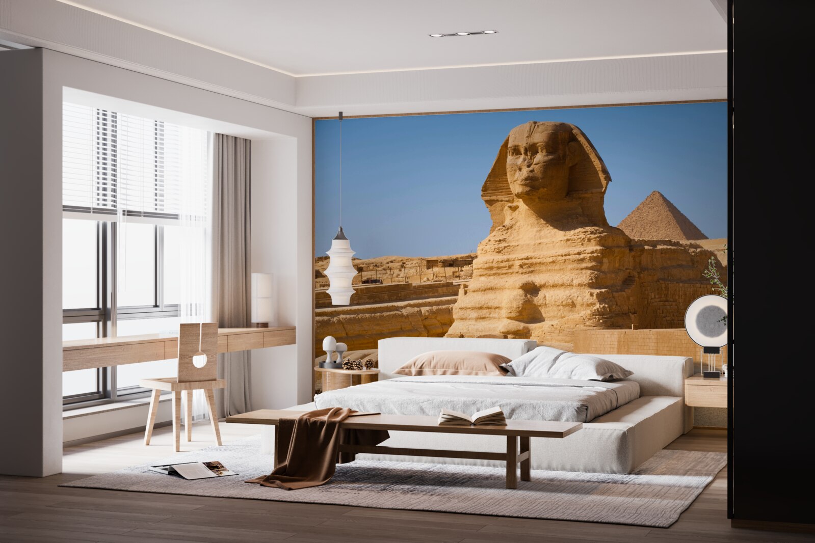 Fotobehang oude egyptische sfinx