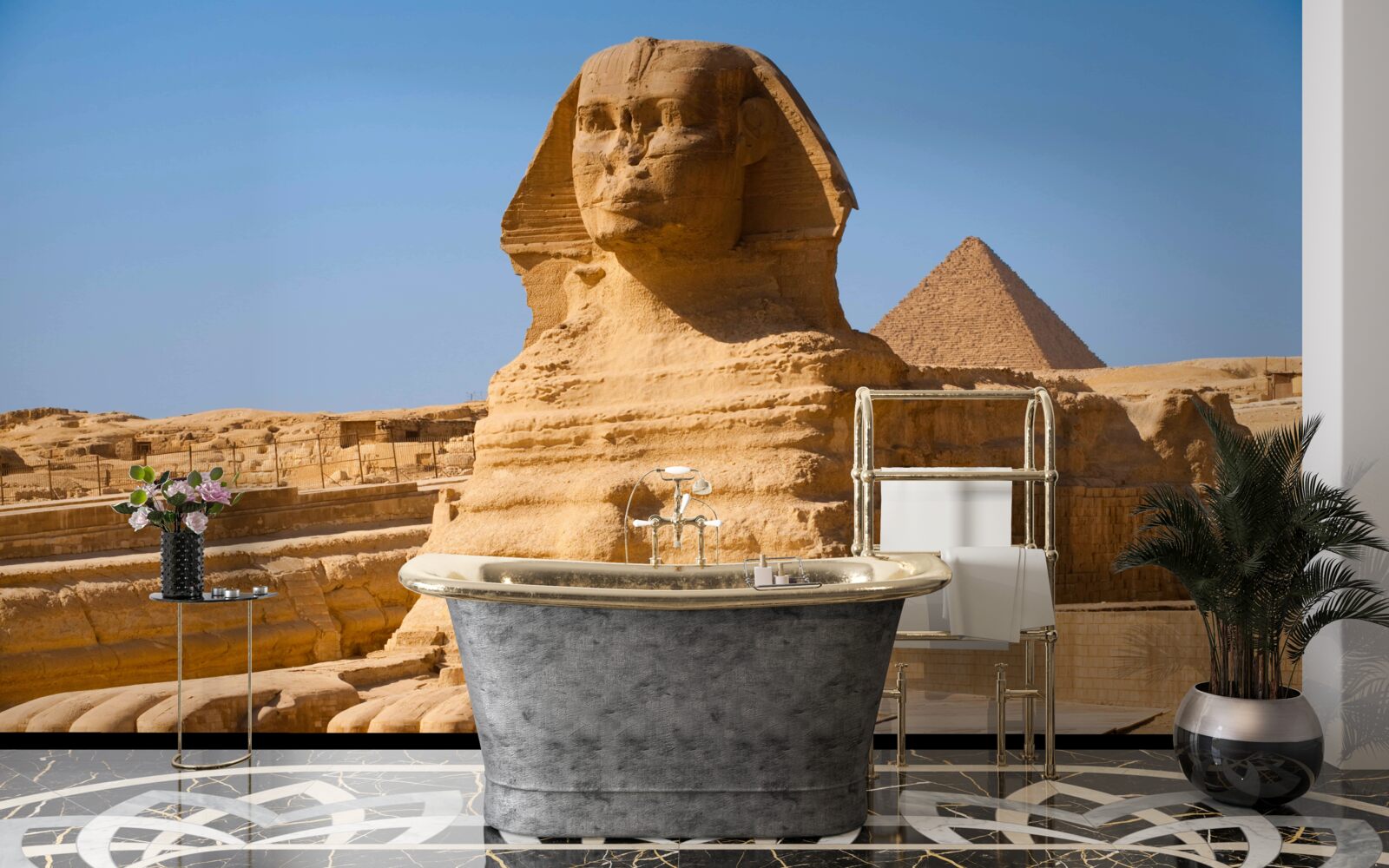 Fotobehang oude egyptische sfinx