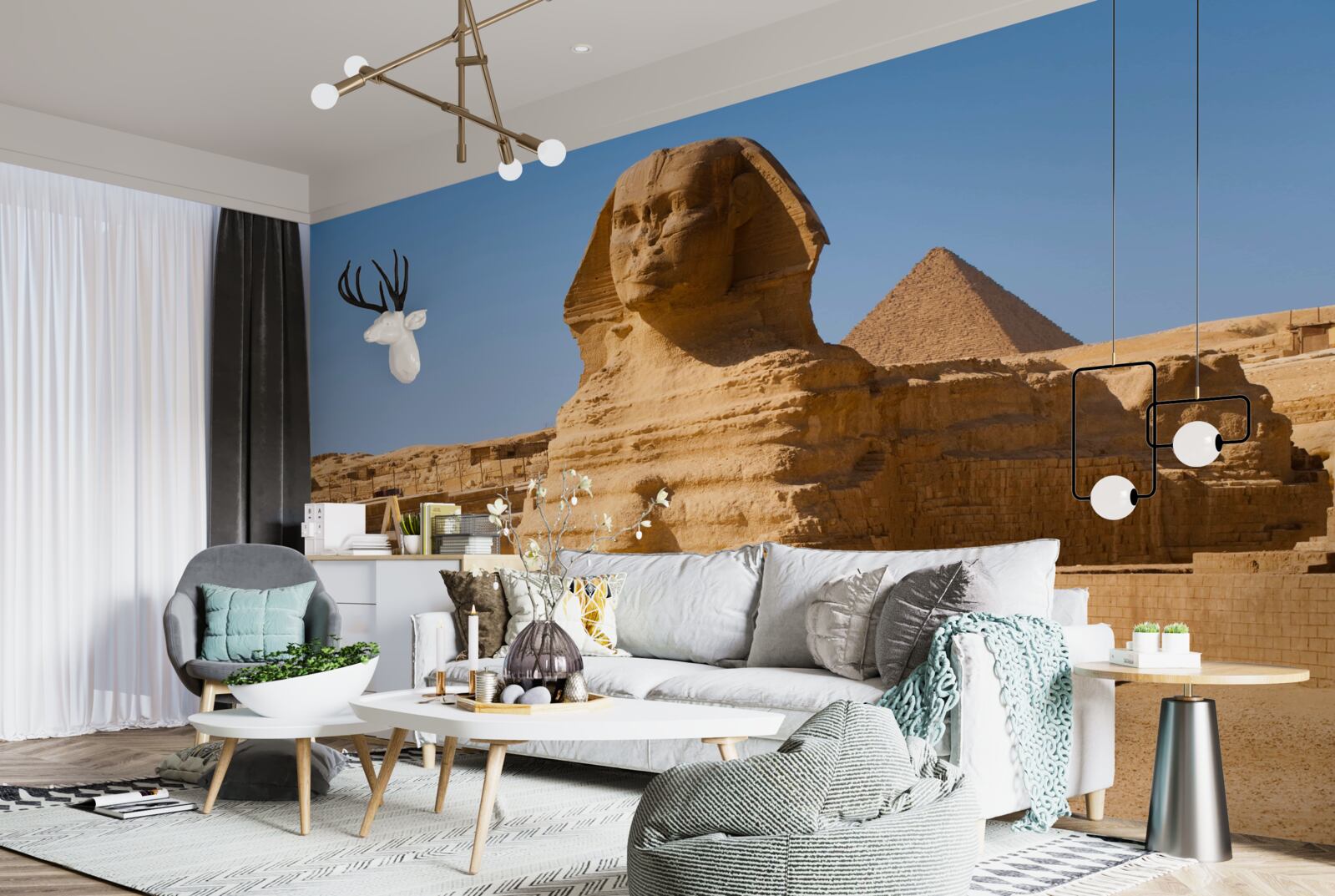 Fotobehang oude egyptische sfinx