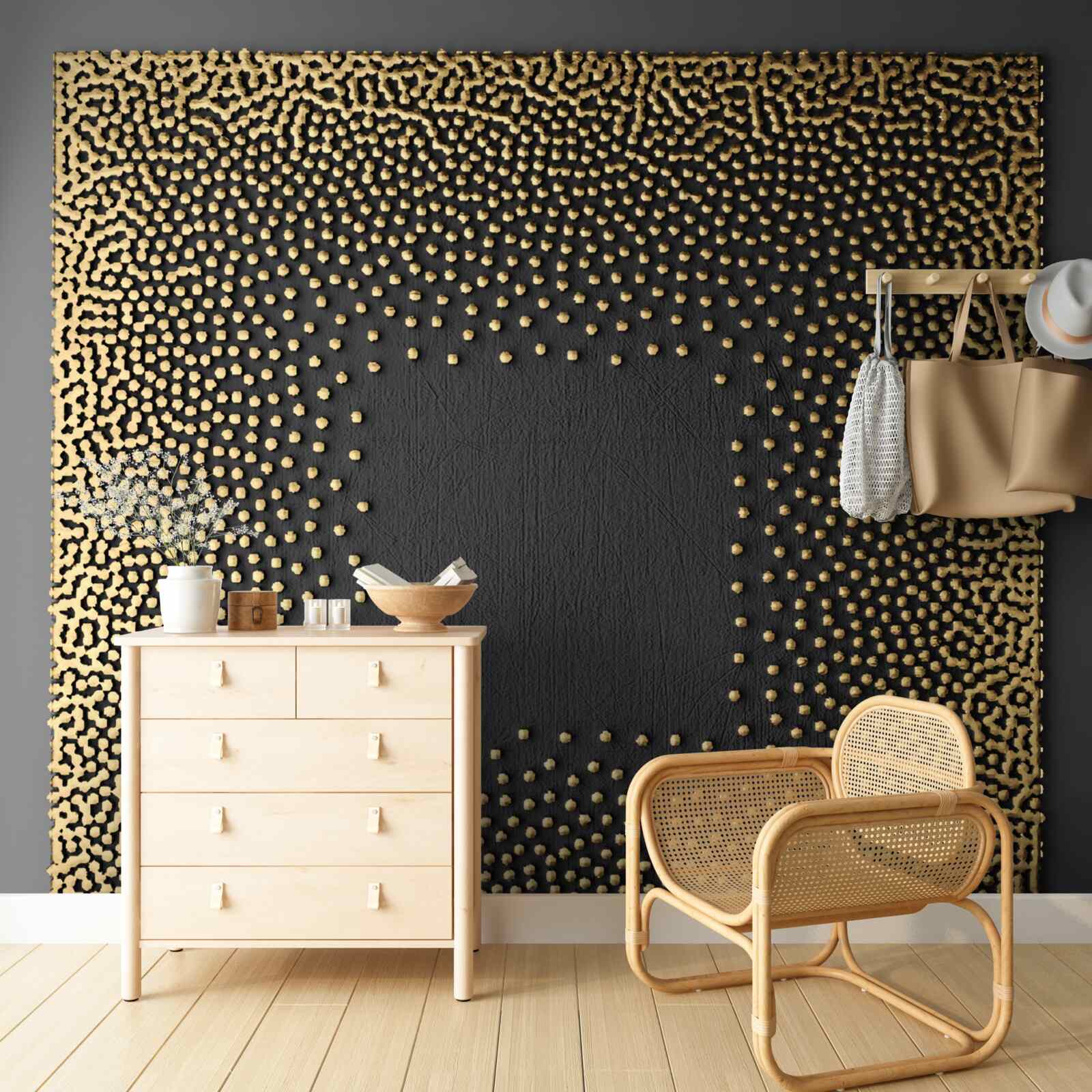 Fotobehang omgekeerde computerchip