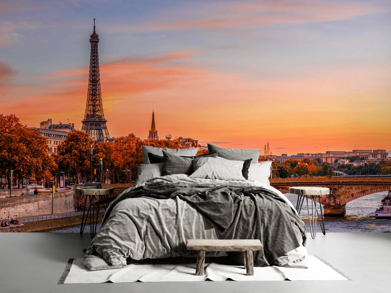 Fotobehang de herfst is gearriveerd in oud parijs