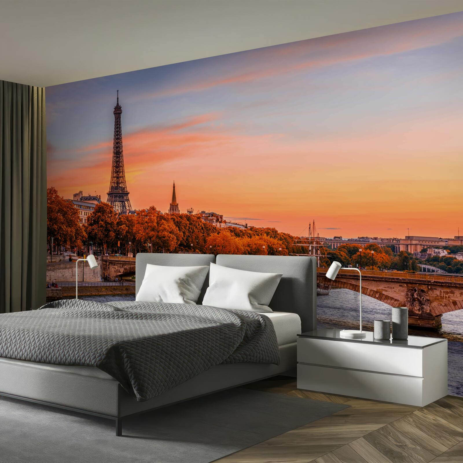 Fotobehang de herfst is gearriveerd in oud parijs