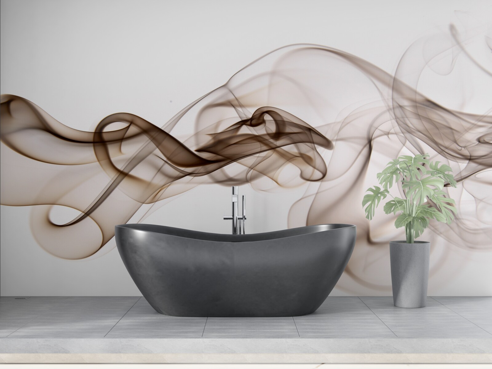 Fotobehang abstracte koffiedrank met melk