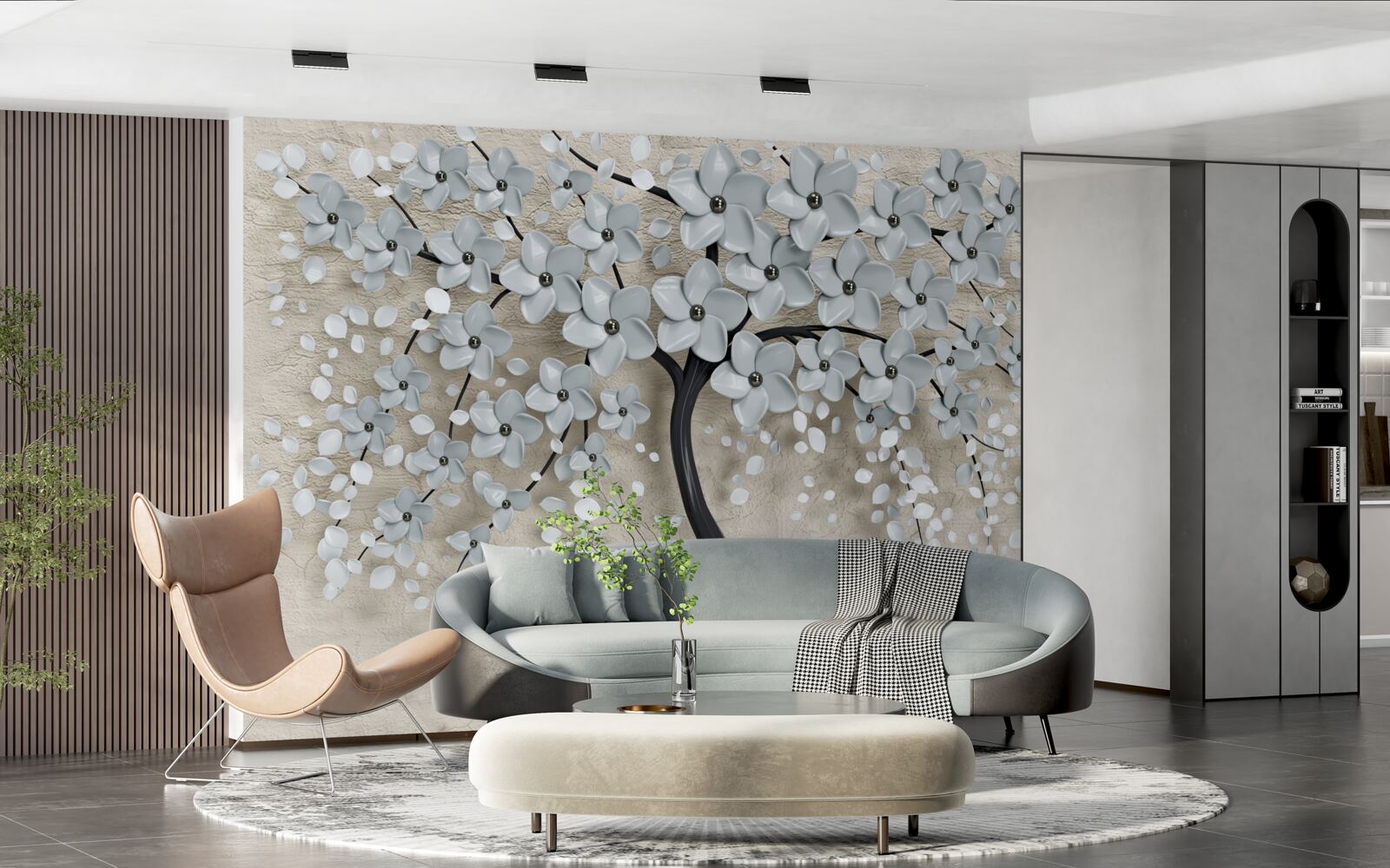 Fotobehang weelderige boom