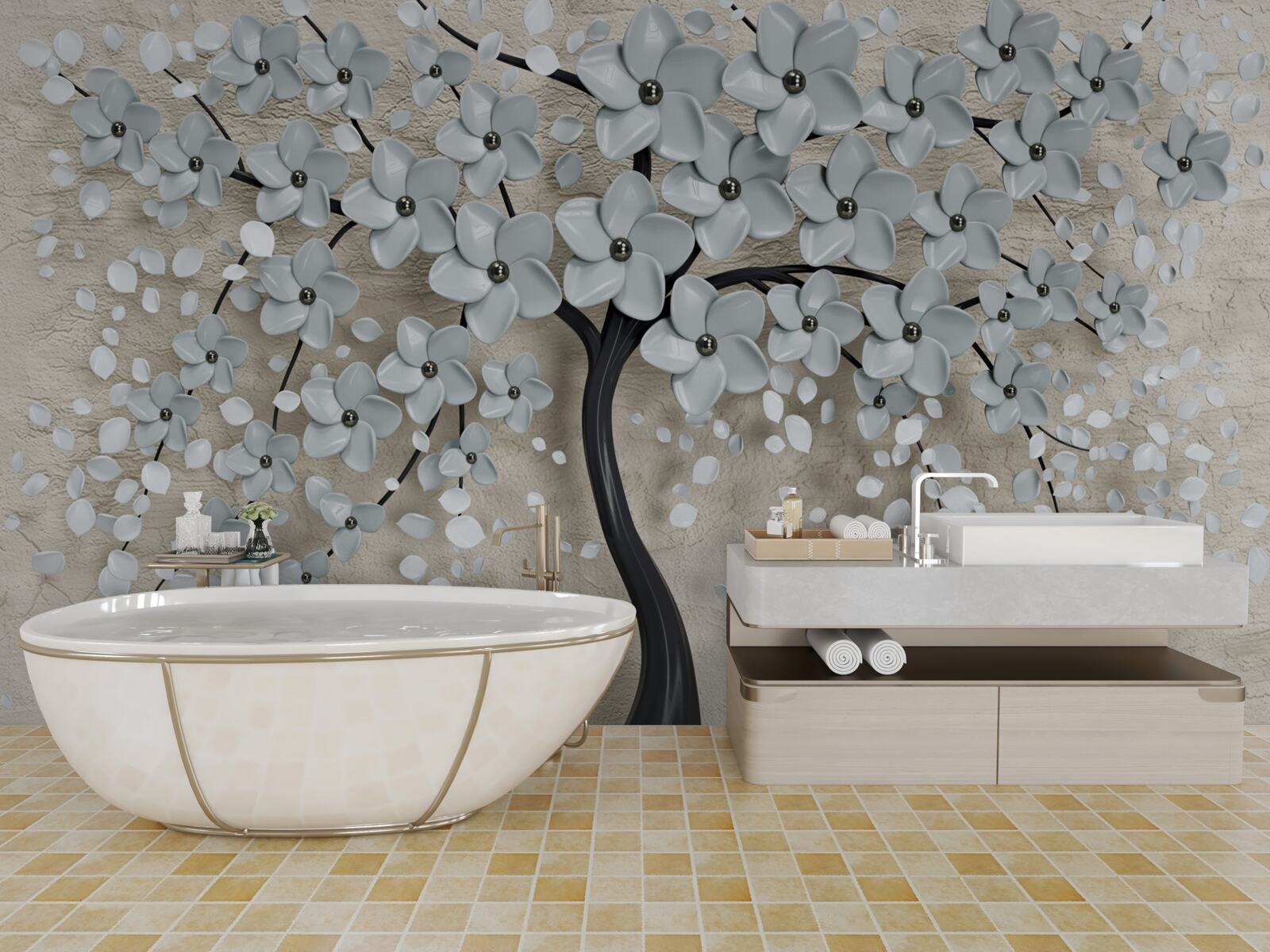 Fotobehang weelderige boom