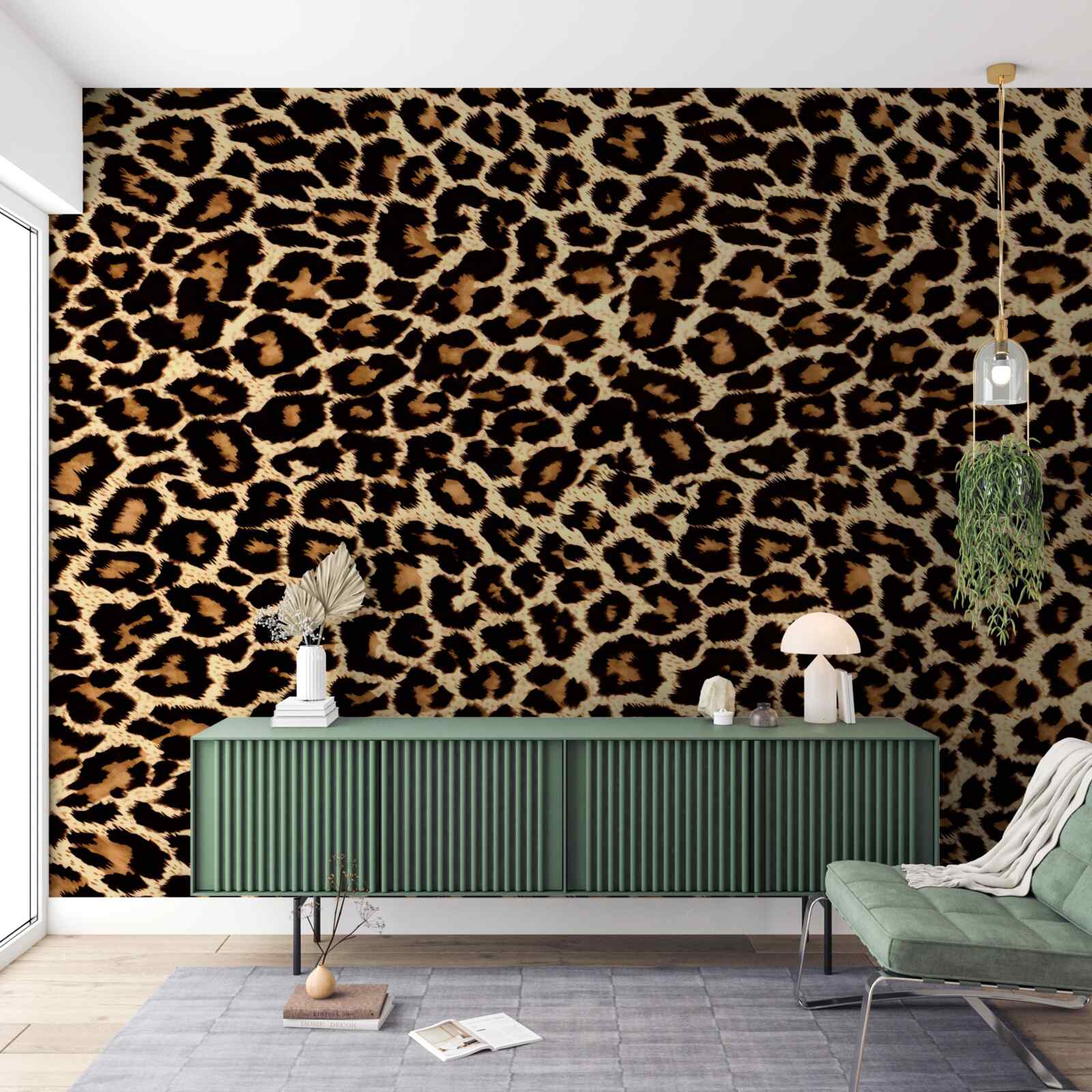 Fotobehang ongewoon luipaardpatroon