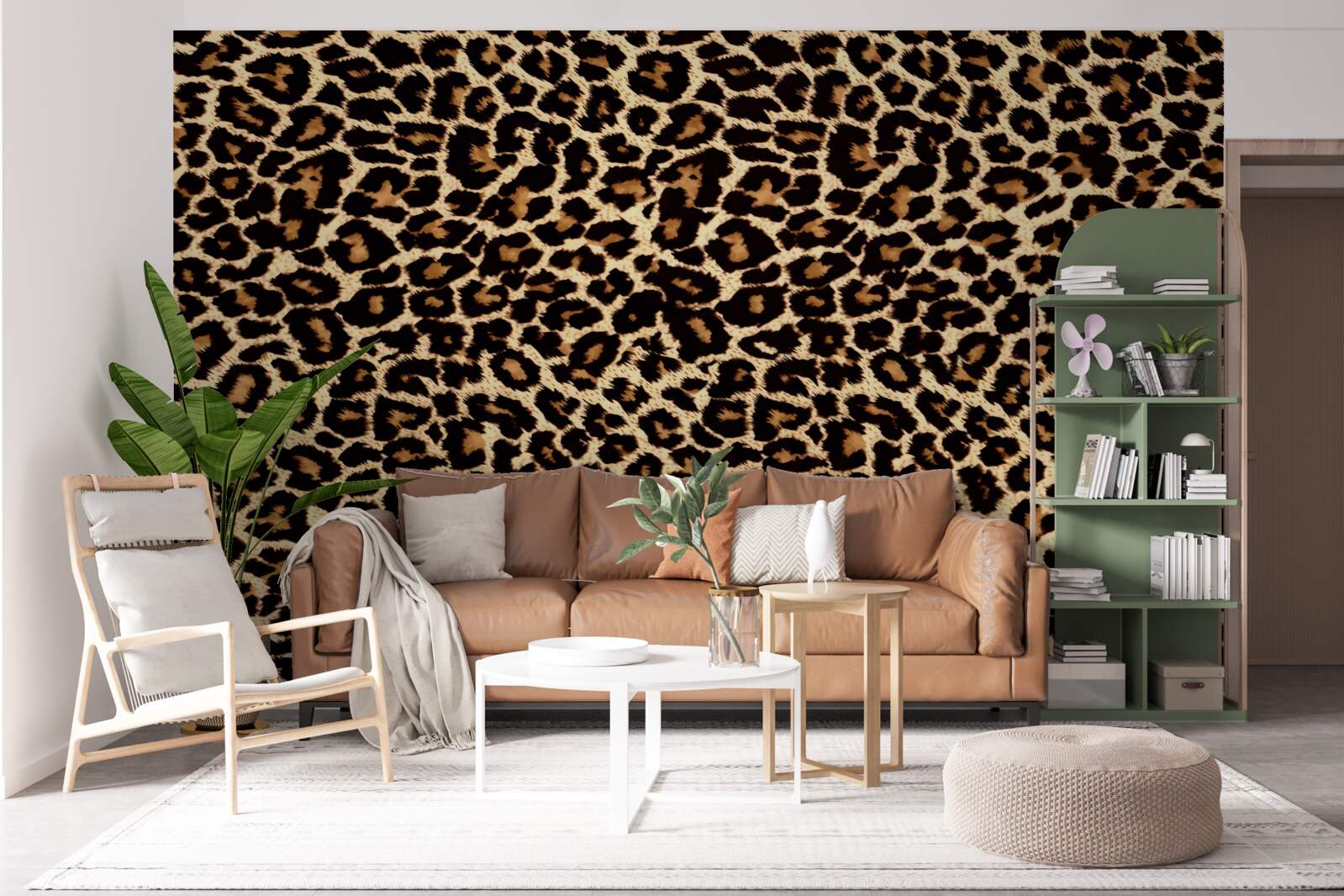 Fotobehang ongewoon luipaardpatroon